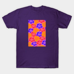 Hibiscus Tropical Pattern T-Shirt